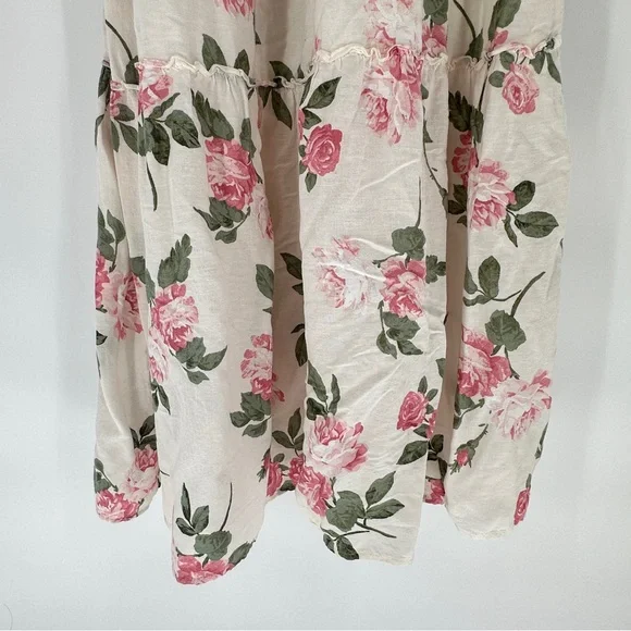 Old Navy Floral Maxi Dress - Cream and Pink - Picture 8 of 12
